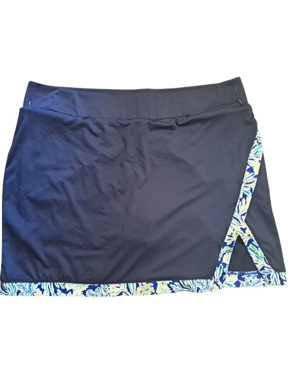 Stella Parker Sport Pull On Skort Skirt Tummy Control Navy Tennis Pickleball XL